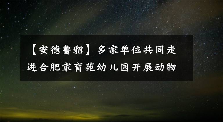 【安德魯貂】多家單位共同走進(jìn)合肥家育苑幼兒園開(kāi)展動(dòng)物知識(shí)科普活動(dòng)