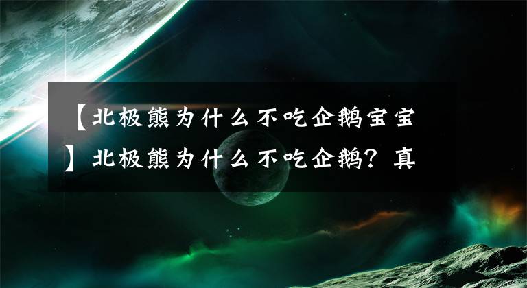 【北極熊為什么不吃企鵝寶寶】北極熊為什么不吃企鵝？真相值得我們?nèi)チ私?></a></div> <div   id=