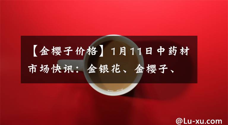 【金櫻子價(jià)格】1月11日中藥材市場快訊：金銀花、金櫻子、枸杞子、黑枸杞等