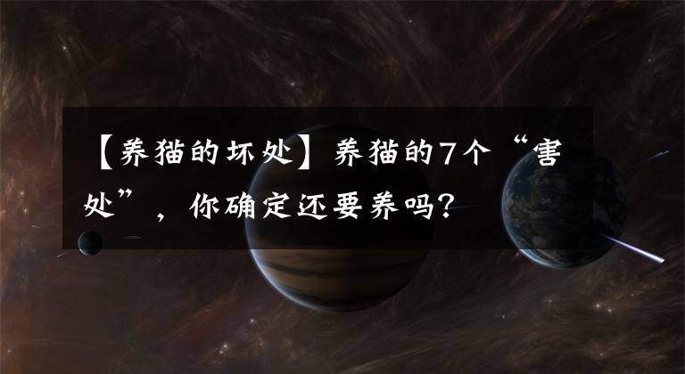 【養(yǎng)貓的壞處】養(yǎng)貓的7個(gè)“害處”，你確定還要養(yǎng)嗎？