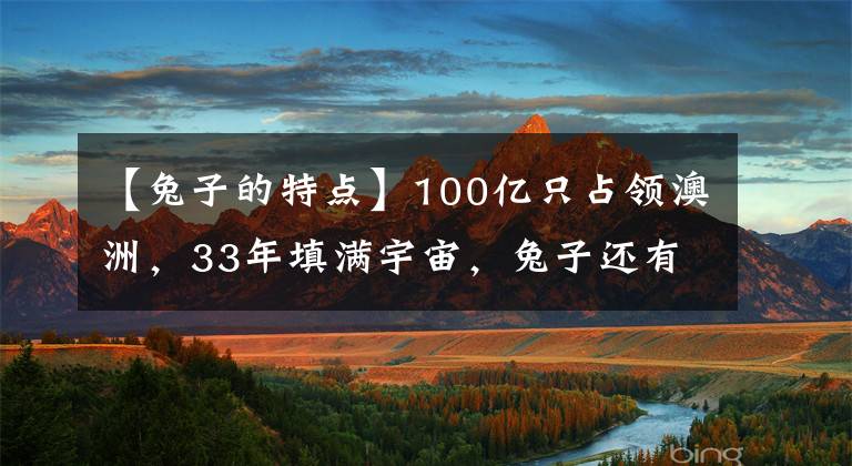 【兔子的特點】100億只占領(lǐng)澳洲，33年填滿宇宙，兔子還有哪些驚人的特征？