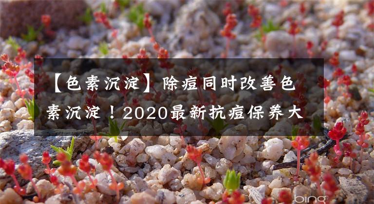 【色素沉淀】除痘同時改善色素沉淀！2020最新抗痘保養(yǎng)大搜羅