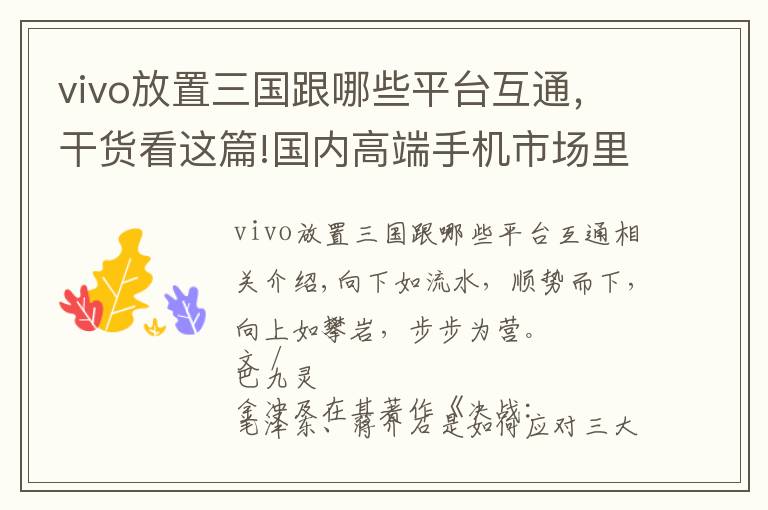 vivo放置三國(guó)跟哪些平臺(tái)互通，干貨看這篇!國(guó)內(nèi)高端手機(jī)市場(chǎng)里，第三家會(huì)是誰？