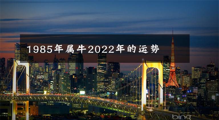 1985年屬牛2022年的運(yùn)勢(shì)