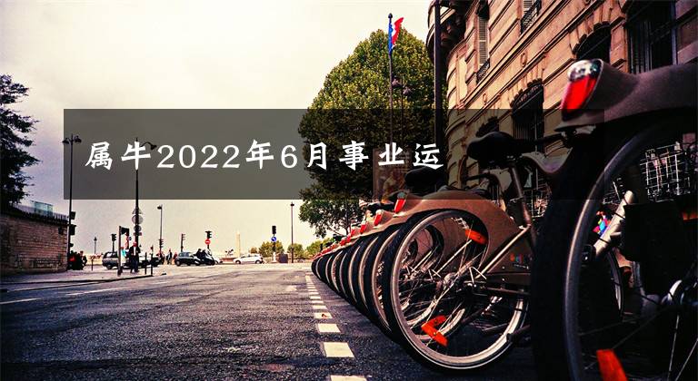 屬牛2022年6月事業(yè)運(yùn)