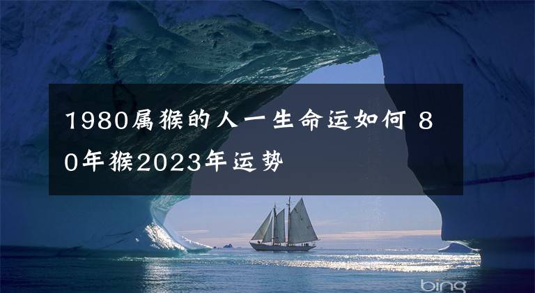 1980屬猴的人一生命運(yùn)如何 80年猴2023年運(yùn)勢