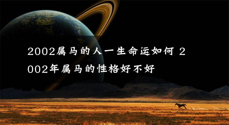 2002屬馬的人一生命運如何 2002年屬馬的性格好不好