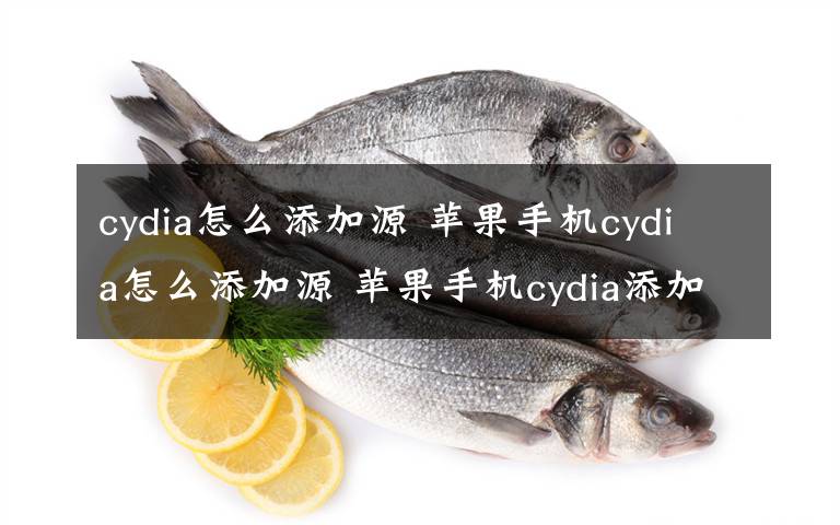 cydia怎么添加源 蘋果手機cydia怎么添加源 蘋果手機cydia添加源教程