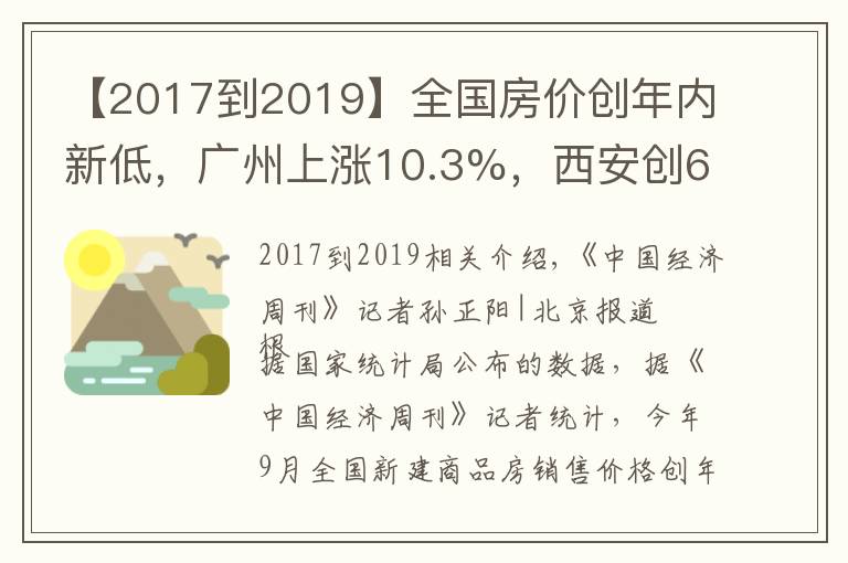 【2017到2019】全國房價(jià)創(chuàng)年內(nèi)新低，廣州上漲10.3%，西安創(chuàng)67個(gè)月新高