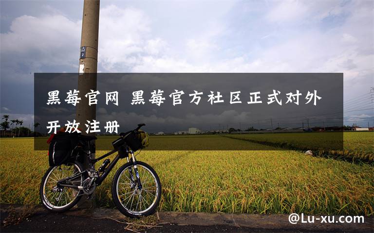 黑莓官網(wǎng) 黑莓官方社區(qū)正式對(duì)外開(kāi)放注冊(cè)