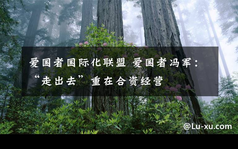 愛(ài)國(guó)者國(guó)際化聯(lián)盟 愛(ài)國(guó)者馮軍：“走出去”重在合資經(jīng)營(yíng)