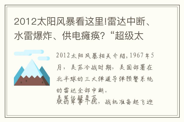 2012太陽風(fēng)暴看這里!雷達(dá)中斷、水雷爆炸、供電癱瘓？“超級(jí)太陽風(fēng)暴”要來了！