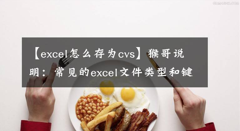 【excel怎么存為cvs】猴哥說明：常見的excel文件類型和鍵盤控制快捷鍵