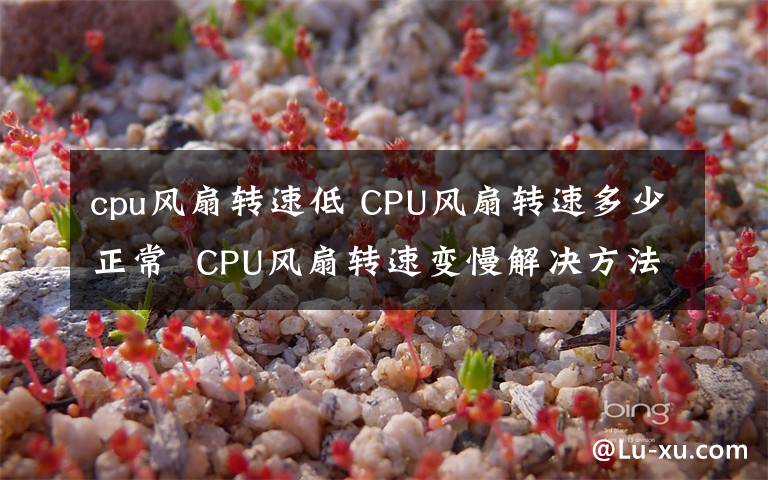 cpu風扇轉(zhuǎn)速低 CPU風扇轉(zhuǎn)速多少正常  CPU風扇轉(zhuǎn)速變慢解決方法【圖文】