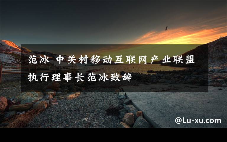 范冰 中關(guān)村移動互聯(lián)網(wǎng)產(chǎn)業(yè)聯(lián)盟執(zhí)行理事長范冰致辭