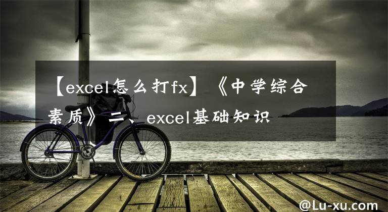 【excel怎么打fx】《中學(xué)綜合素質(zhì)》二、excel基礎(chǔ)知識