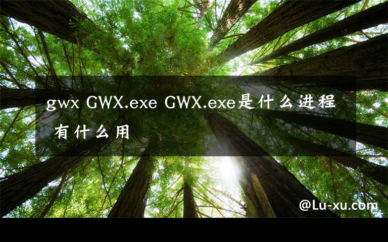 gwx GWX.exe GWX.exe是什么進(jìn)程 有什么用