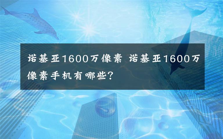 諾基亞1600萬像素 諾基亞1600萬像素手機(jī)有哪些？