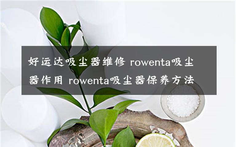 好運達吸塵器維修 rowenta吸塵器作用 rowenta吸塵器保養(yǎng)方法【詳解】