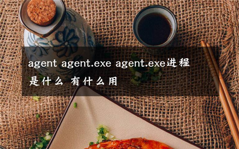 agent agent.exe agent.exe進(jìn)程是什么 有什么用