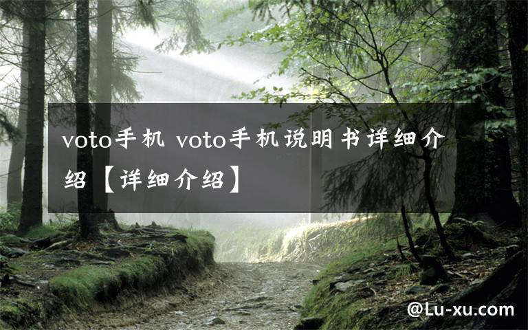 voto手機(jī) voto手機(jī)說明書詳細(xì)介紹【詳細(xì)介紹】