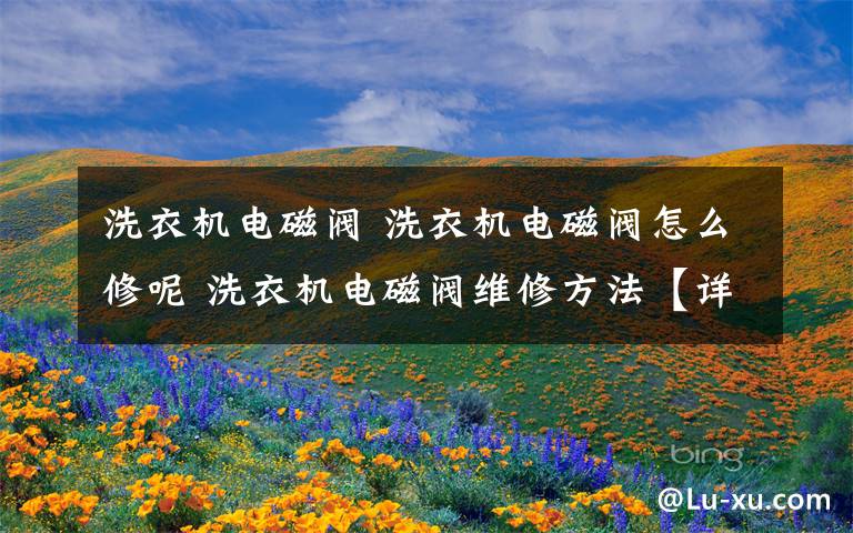 洗衣機電磁閥 洗衣機電磁閥怎么修呢 洗衣機電磁閥維修方法【詳細介紹】
