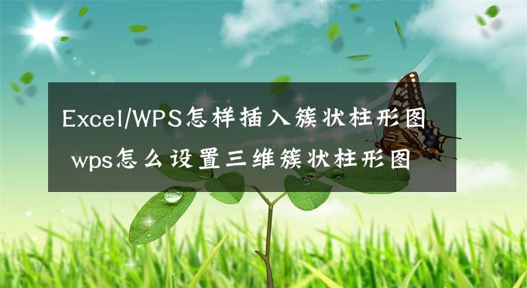 Excel/WPS怎樣插入簇狀柱形圖 wps怎么設(shè)置三維簇狀柱形圖