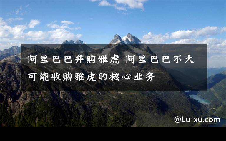 阿里巴巴并購雅虎 阿里巴巴不大可能收購雅虎的核心業(yè)務(wù)