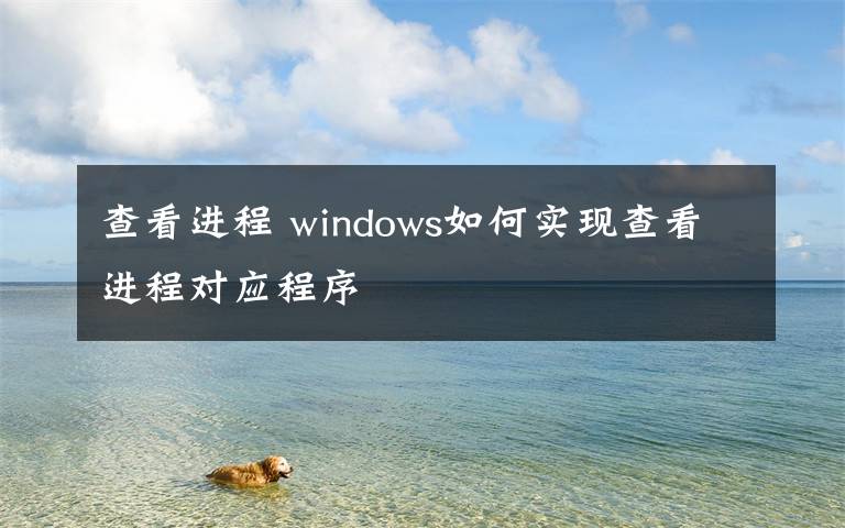 查看進(jìn)程 windows如何實(shí)現(xiàn)查看進(jìn)程對(duì)應(yīng)程序