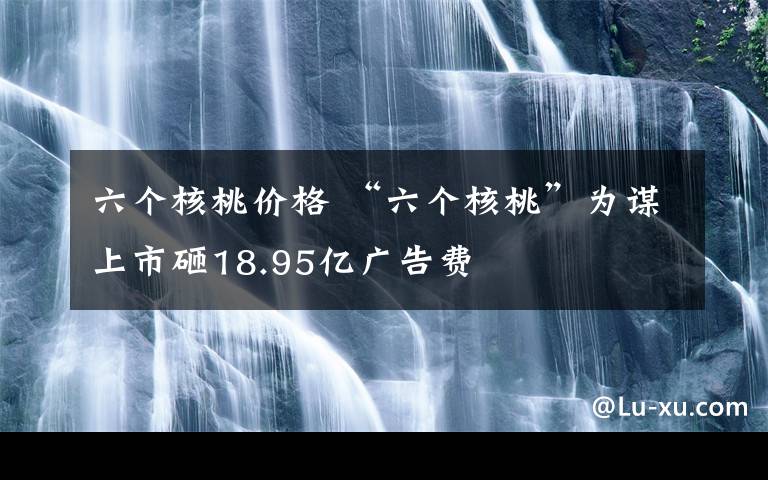 六個(gè)核桃價(jià)格 “六個(gè)核桃”為謀上市砸18.95億廣告費(fèi)