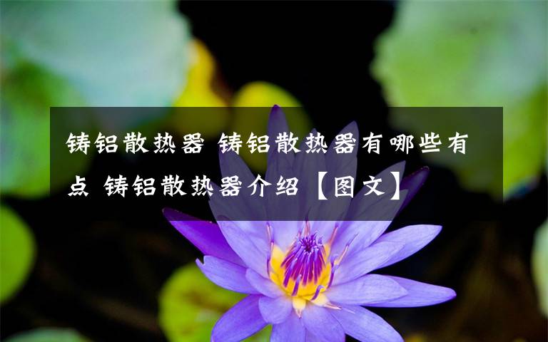 鑄鋁散熱器 鑄鋁散熱器有哪些有點(diǎn) 鑄鋁散熱器介紹【圖文】