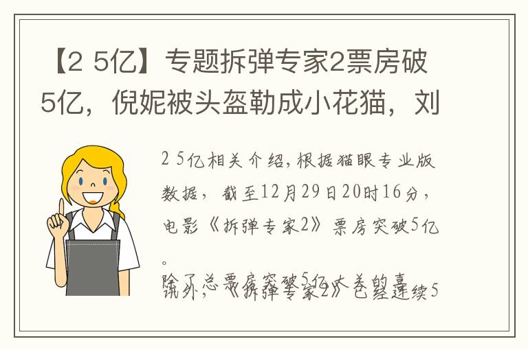 【2 5億】專(zhuān)題拆彈專(zhuān)家2票房破5億，倪妮被頭盔勒成小花貓，劉德華熟練安假肢