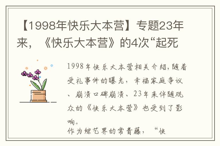 【1998年快樂大本營(yíng)】專題23年來，《快樂大本營(yíng)》的4次“起死回生”，堪稱教科書級(jí)自救