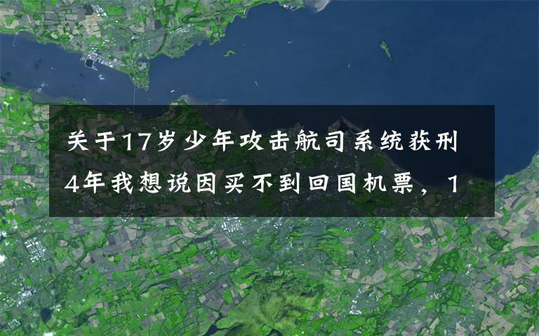 關(guān)于17歲少年攻擊航司系統(tǒng)獲刑4年我想說因買不到回國機票，17歲少年利用黑客手段攻擊購票系統(tǒng)獲刑四年