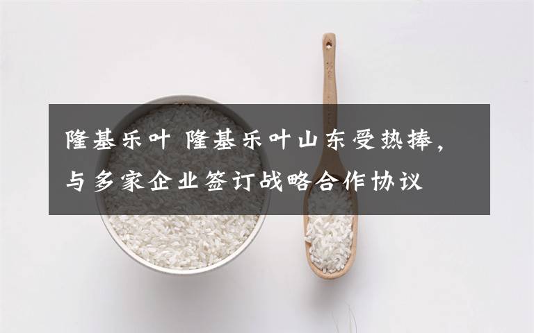 隆基樂葉 隆基樂葉山東受熱捧，與多家企業(yè)簽訂戰(zhàn)略合作協(xié)議