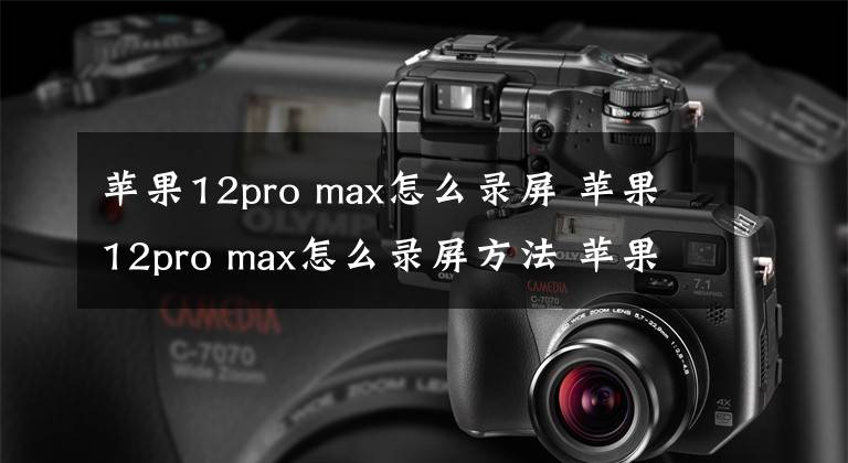 蘋果12pro max怎么錄屏 蘋果12pro max怎么錄屏方法 蘋果12 pro max怎么設置錄屏