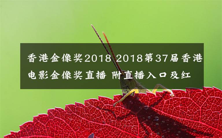 香港金像獎2018 2018第37屆香港電影金像獎直播 附直播入口及紅毯嘉賓名單