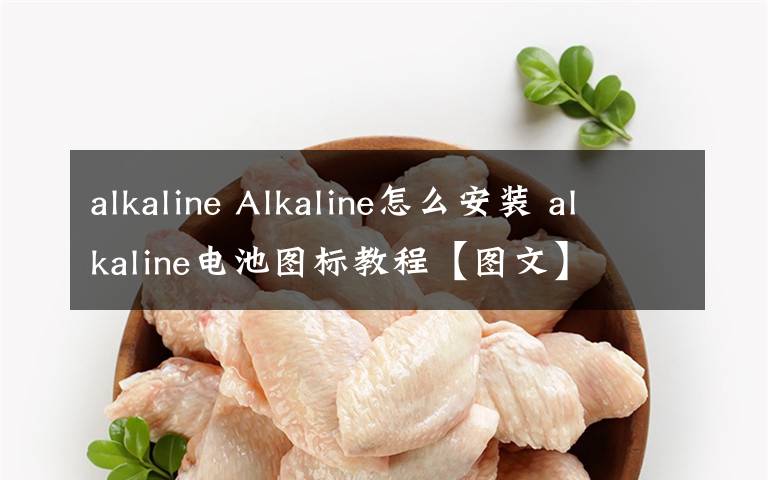 alkaline Alkaline怎么安裝 alkaline電池圖標(biāo)教程【圖文】