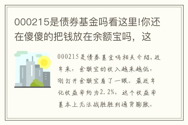 000215是債券基金嗎看這里!你還在傻傻的把錢放在余額寶嗎，這5只基金收益穩(wěn)風(fēng)險低收益超6%