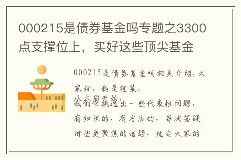 000215是債券基金嗎專題之3300點支撐位上，買好這些頂尖基金，埋伏春季行情