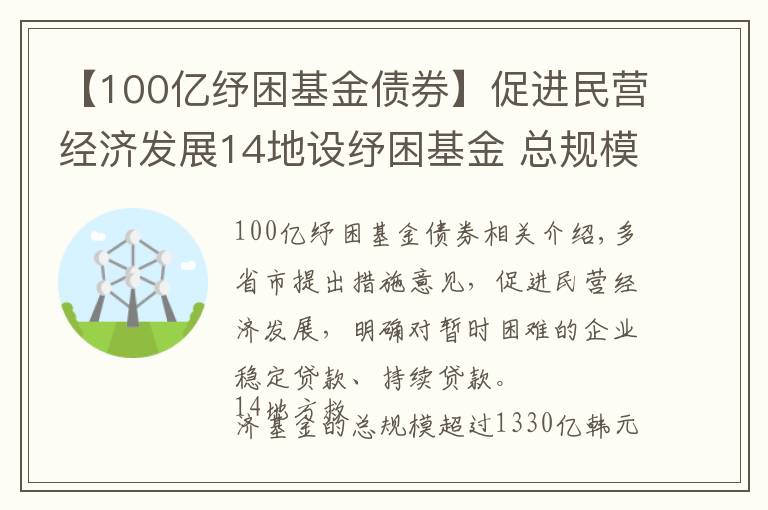 【100億紓困基金債券】促進(jìn)民營(yíng)經(jīng)濟(jì)發(fā)展14地設(shè)紓困基金 總規(guī)模超1330億