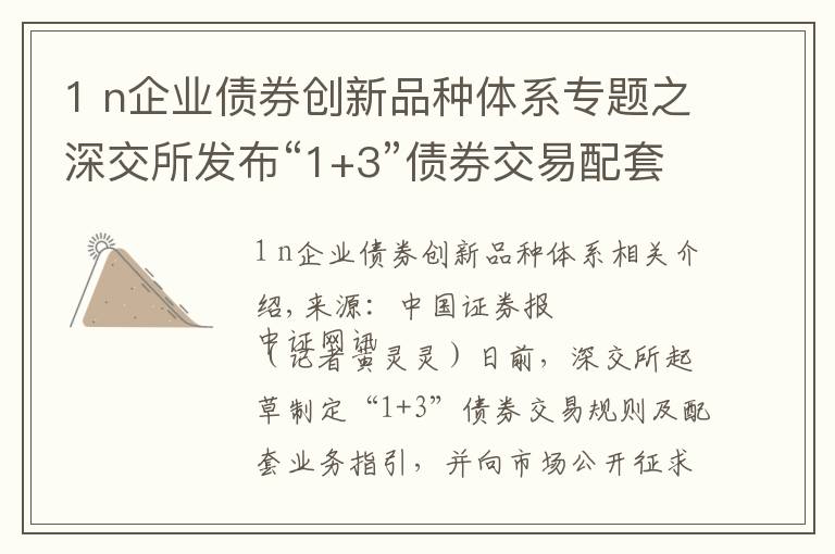 1 n企業(yè)債券創(chuàng)新品種體系專題之深交所發(fā)布“1+3”債券交易配套規(guī)則