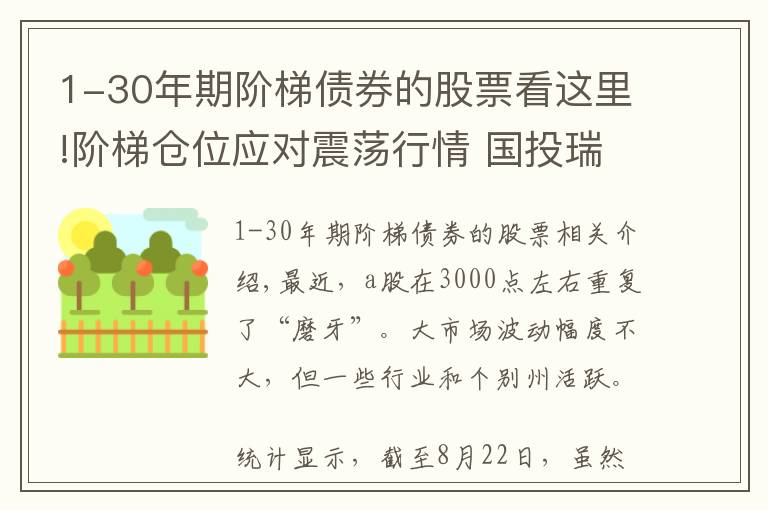 1-30年期階梯債券的股票看這里!階梯倉位應(yīng)對震蕩行情 國投瑞銀瑞達基金發(fā)行