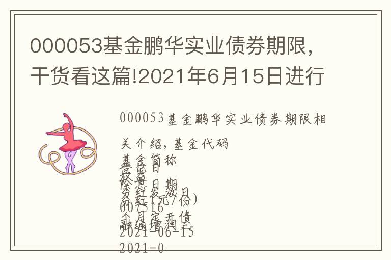 000053基金鵬華實業(yè)債券期限，干貨看這篇!2021年6月15日進行權(quán)益登記基金一覽表 6月15日周二除息基金一覽表