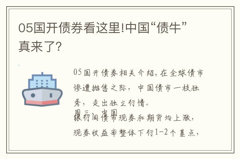 05國開債券看這里!中國“債牛”真來了？