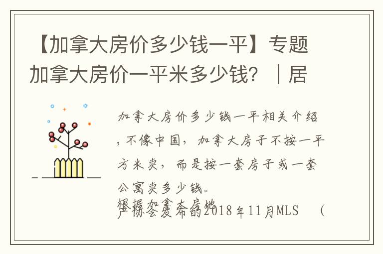 【加拿大房價多少錢一平】專題加拿大房價一平米多少錢？︱居外百科