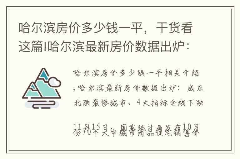 哈爾濱房價多少錢一平，干貨看這篇!哈爾濱最新房價數(shù)據(jù)出爐：全國樓市東北最冷，東北哈爾濱最冷