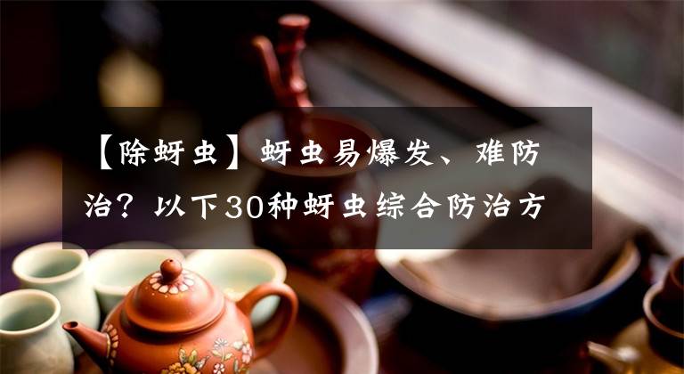 【除蚜蟲】蚜蟲易爆發(fā)、難防治？以下30種蚜蟲綜合防治方法，你會(huì)用幾個(gè)？