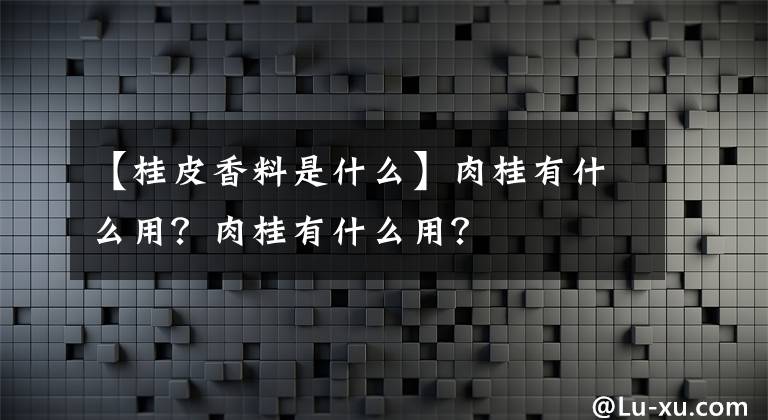 【桂皮香料是什么】肉桂有什么用？肉桂有什么用？