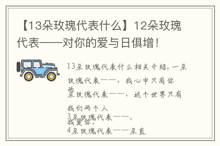 【13朵玫瑰代表什么】12朵玫瑰代表——對(duì)你的愛與日俱增！